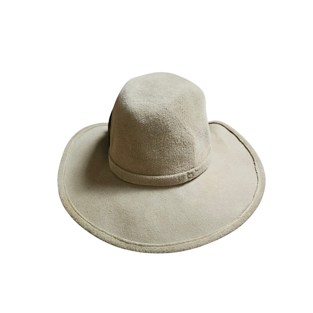 Vintage‎ Irene of New York Velour Hat S Fur Ear Flap Feather Winter Rustic